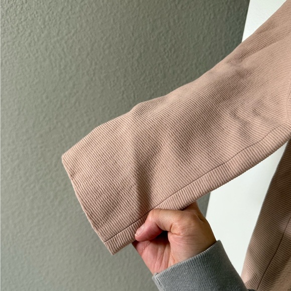 NWT Zara Women’s Light Pink Nude Double Breasted Textured Coat - Picture 16 of 16